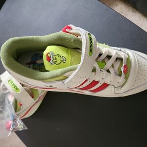 Adidas Kids Shoes - White and Green